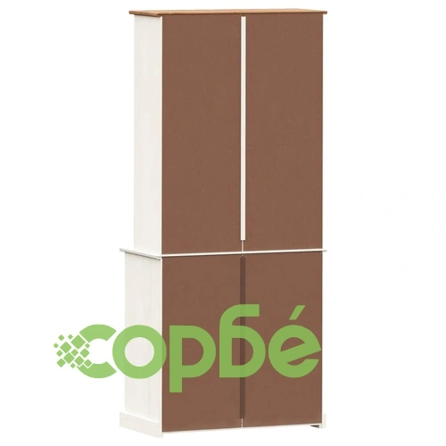 Висок шкаф VIGO, бял, 80x40x176 см, бор масив ➤ топ цена ➤ sorbe.bg