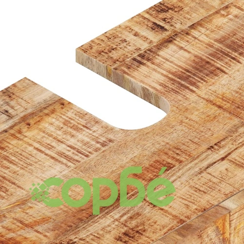 Комплект мебели за баня, 3 части, масивна мангова дървесина ➤ топ цена ➤ sorbe.bg