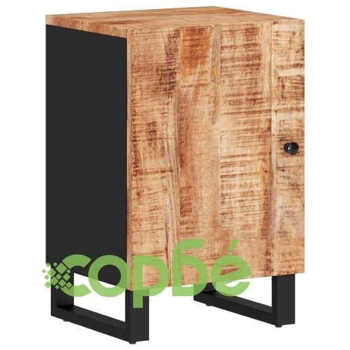 Комплект мебели за баня, 5 части, масивна мангова дървесина ➤ топ цена ➤ sorbe.bg