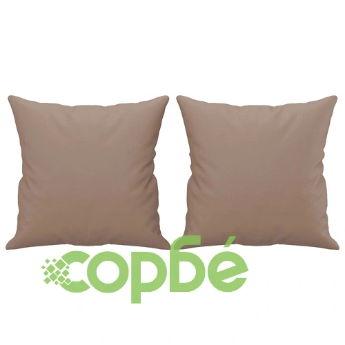 2-местен диван с декоративни възглавници капучино 140 см ➤ топ цена ➤ sorbe.bg