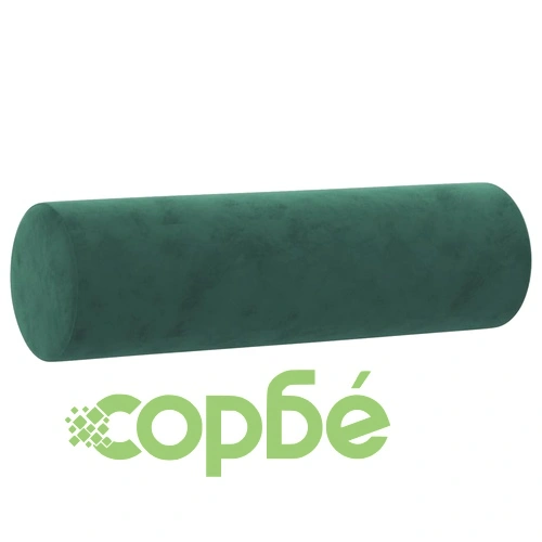 2-местен диван с възглавници тъмнозелен 120 см кадифе ➤ топ цена ➤ sorbe.bg