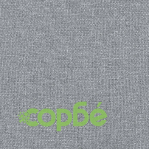 2-местен диван с декоративни възглавници светлосив 120 см плат ➤ топ цена ➤ sorbe.bg