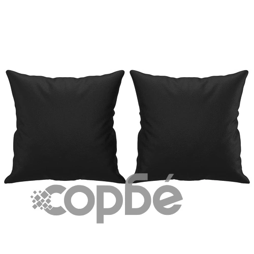 2-местен диван с декоративни възглавници черен 140 см ➤ топ цена ➤ sorbe.bg