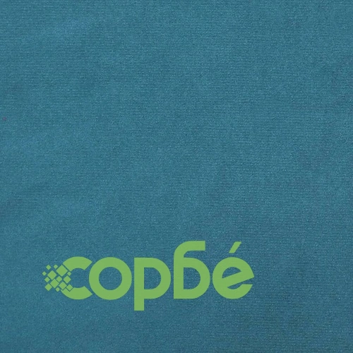 2-местен диван с декоративни възглавници син 120 см кадифе ➤ топ цена ➤ sorbe.bg