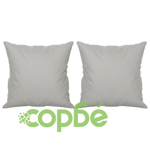 2-местен диван с възглавници светлосив 120 см микрофибърен плат ➤ топ цена ➤ sorbe.bg