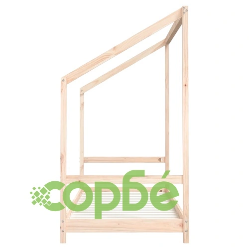 Рамка за детско легло 2x(80x200) см масивна борова дървесина ➤ топ цена ➤ sorbe.bg