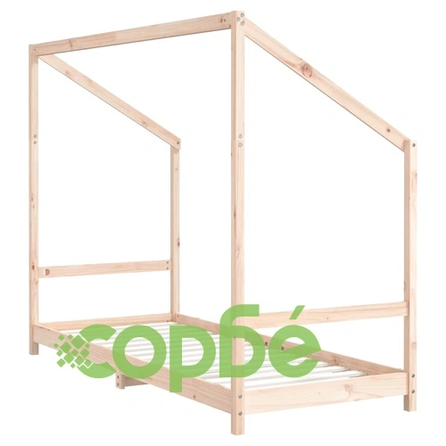 Рамка за детско легло 2x(80x200) см масивна борова дървесина ➤ топ цена ➤ sorbe.bg