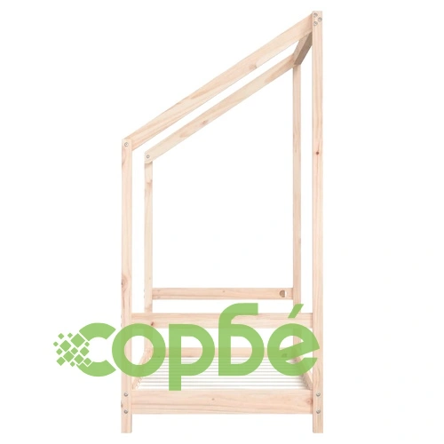 Рамка за детско легло, 2x(70x140) см, масивна борова дървесина ➤ топ цена ➤ sorbe.bg