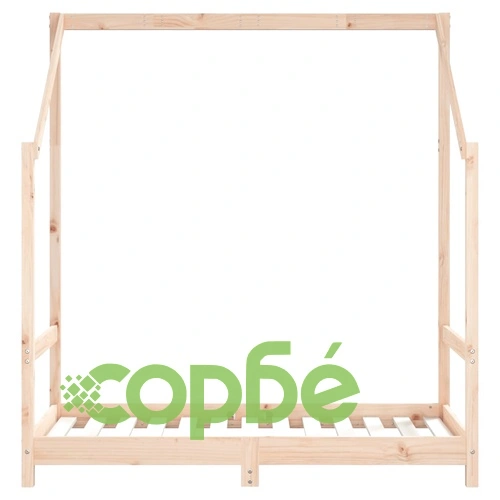 Рамка за детско легло, 2x(70x140) см, масивна борова дървесина ➤ топ цена ➤ sorbe.bg
