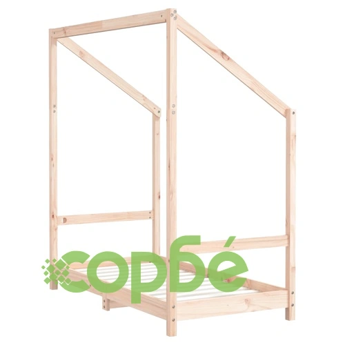 Рамка за детско легло, 2x(70x140) см, масивна борова дървесина ➤ топ цена ➤ sorbe.bg