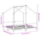 Рамка за детско легло 2x(80x160) см масивна борова дървесина