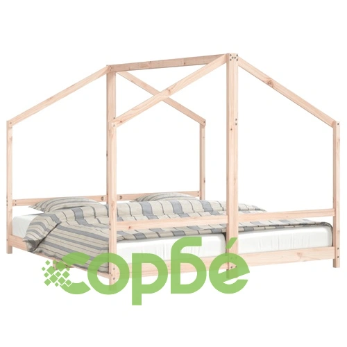 Рамка за детско легло 2x(90x190) см масивна борова дървесина ➤ топ цена ➤ sorbe.bg
