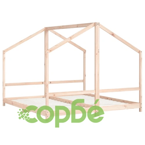 Рамка за детско легло 2x(90x190) см масивна борова дървесина ➤ топ цена ➤ sorbe.bg