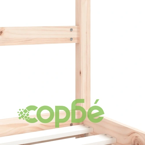 Рамка за детско легло 2x(90x190) см масивна борова дървесина ➤ топ цена ➤ sorbe.bg