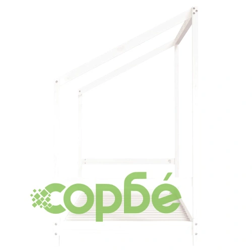 Рамка за детско легло бяла 2x(90x190) см борово дърво масив ➤ топ цена ➤ sorbe.bg