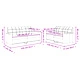Комплект дивани от 2 части с възглавници кремав изкуствена кожа
