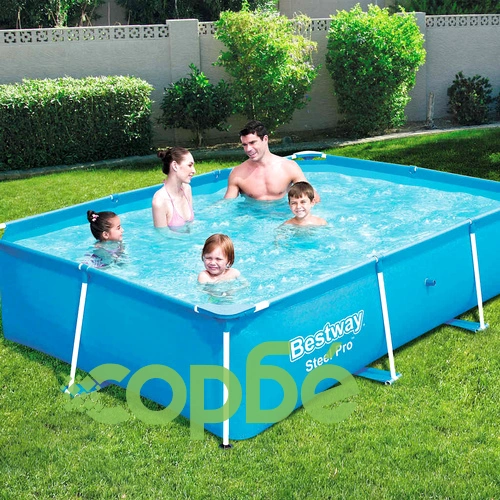 Bestway Steel Pro Басейн със стоманена рамка 259x170x61 см 56403 ➤ топ цена ➤ sorbe.bg