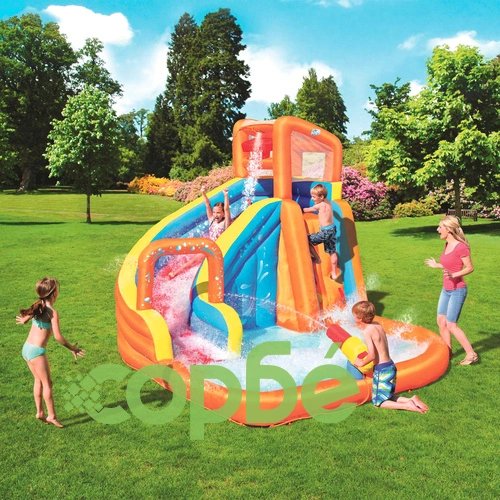Bestway H2OGO Пързалка Turbo Splash Water Zone-Mega Water Park 53301 ➤ топ цена ➤ sorbe.bg