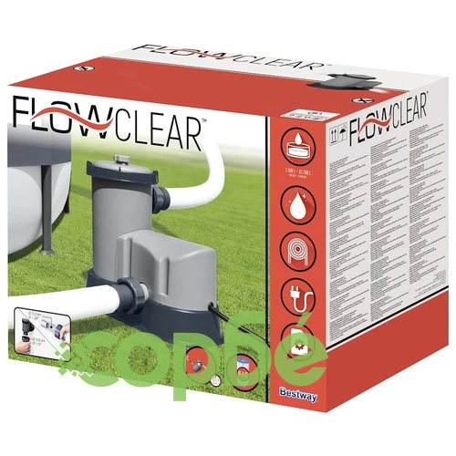 Bestway Flowclear Филтърна помпа за плувен басейн 5678 л/ч ➤ топ цена ➤ sorbe.bg