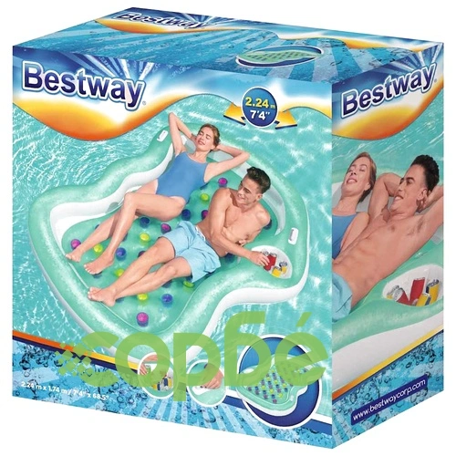 Bestway Двоен надуваем дюшек Double Designer Lounge 224x174 см ➤ топ цена ➤ sorbe.bg