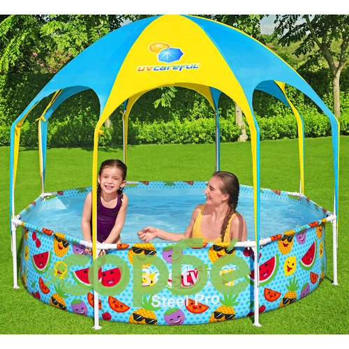 Bestway Steel Pro UV Careful Надземен басейн за деца 244x51 см ➤ топ цена ➤ sorbe.bg