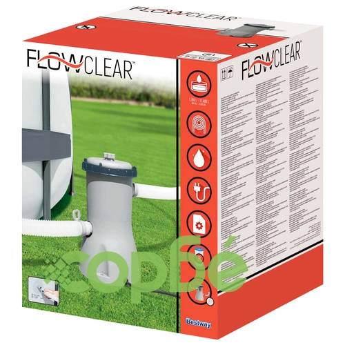 Bestway Flowclear Филтърна помпа за плувен басейн 3028 л/ч ➤ топ цена ➤ sorbe.bg
