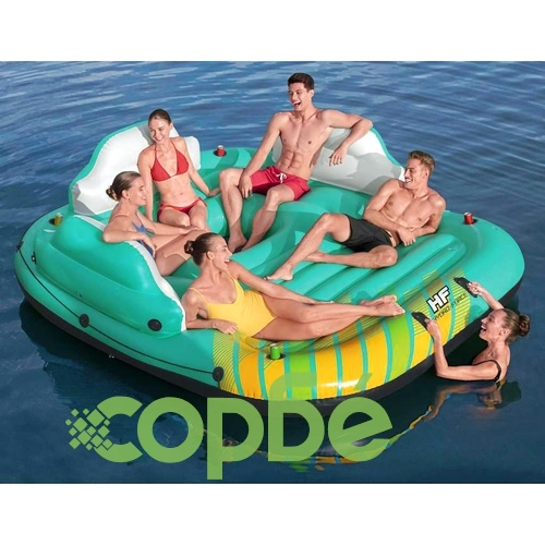 Bestway 5-местен надуваем остров Sunny Lounge 291x265x83 см ➤ топ цена ➤ sorbe.bg