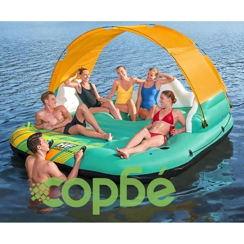 Bestway 5-местен надуваем остров Sunny Lounge 291x265x83 см ➤ топ цена ➤ sorbe.bg