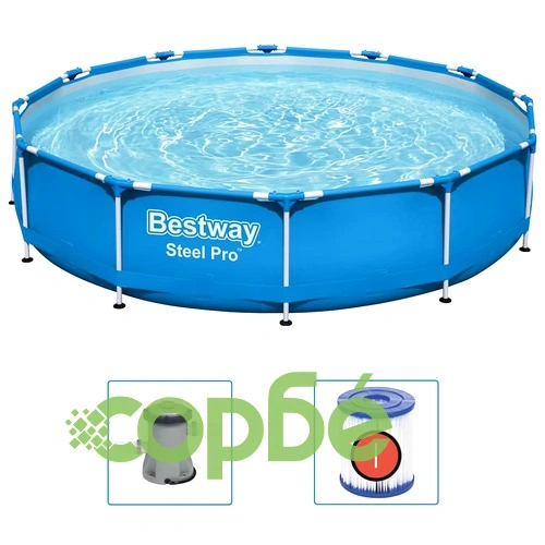 Bestway Steel Pro Басейн с рамка 366x76 см ➤ топ цена ➤ sorbe.bg