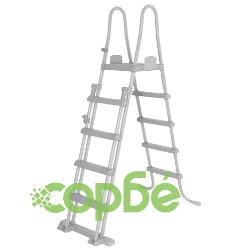Bestway Flowclear Предпазна стълба с 4 стъпала за басейн 132 см ➤ топ цена ➤ sorbe.bg