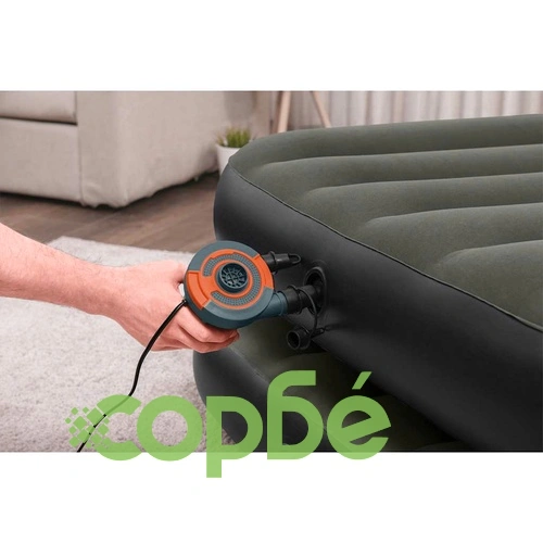 Bestway Надуваемо въздушно легло 3-в-1 черно и сиво 188x99x25 см ➤ топ цена ➤ sorbe.bg