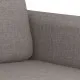 Комплект дивани от 2 части с възглавници, таупе, плат