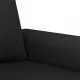 Комплект дивани 3 части с възглавници черен кадифе