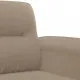 Комплект дивани 2 части с възглавници таупе плат микрофибър