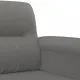 Комплект дивани 2 части с възглавници тъмносив плат микрофибър