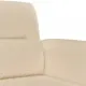Комплект дивани 2 части с възглавници кремав плат микрофибър
