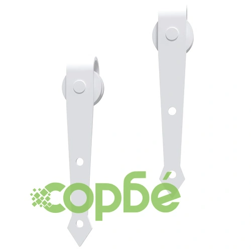 Плъзгаща врата с монтажни части, 80x210 см, борово дърво масив ➤ топ цена ➤ sorbe.bg