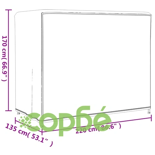 Покривала за градински люлки 2 бр 220x135x170 см 420D Оксфорд ➤ топ цена ➤ sorbe.bg