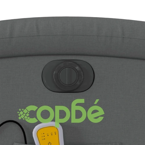 Електрически изправящ масажен реклайнер стол тъмносив текстил ➤ топ цена ➤ sorbe.bg