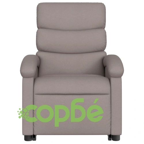 Електрически изправящ масажен реклайнер стол таупе текстил ➤ топ цена ➤ sorbe.bg