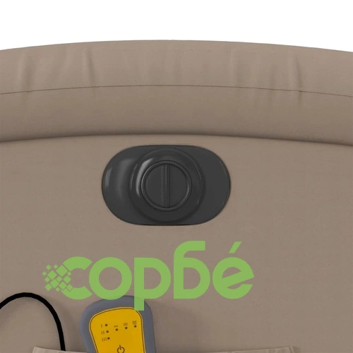 Електрически изправящ масажен реклайнер, капучино, еко кожа ➤ топ цена ➤ sorbe.bg