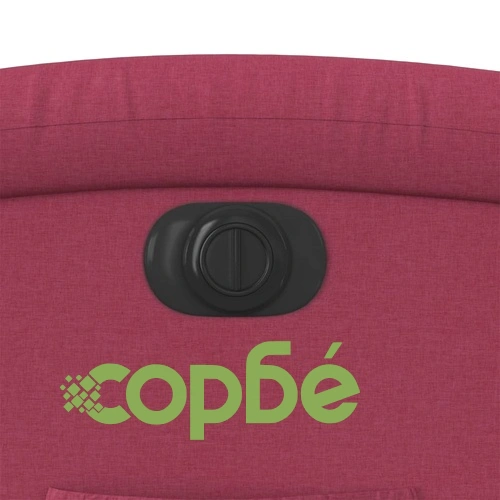 Електрически изправящ реклайнер стол, виненочервен, текстил ➤ топ цена ➤ sorbe.bg