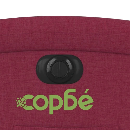 Електрически изправящ реклайнер стол, виненочервен, текстил ➤ топ цена ➤ sorbe.bg