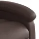 Електрически изправящ реклайнер стол, кафяв, изкуствена кожа