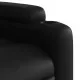 Електрически масажен реклайнер стол, черен, изкуствена кожа