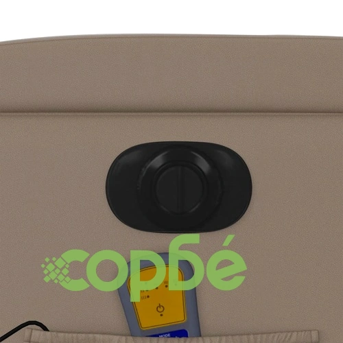 Електрически изправящ масажен реклайнер, капучино, еко кожа ➤ топ цена ➤ sorbe.bg