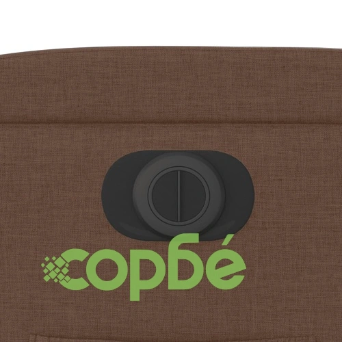 Електрически изправящ реклайнер стол, кафяв, текстил ➤ топ цена ➤ sorbe.bg