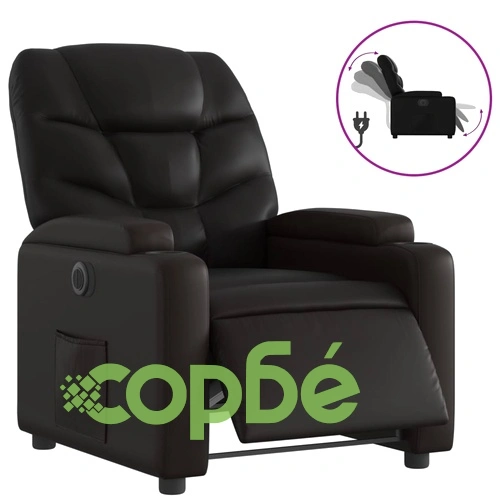 Електрически наклоняем стол, черен, изкуствена кожа ➤ топ цена ➤ sorbe.bg