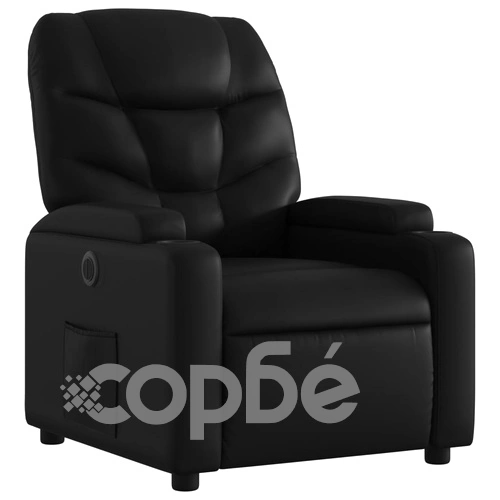 Електрически наклоняем стол, черен, изкуствена кожа ➤ топ цена ➤ sorbe.bg