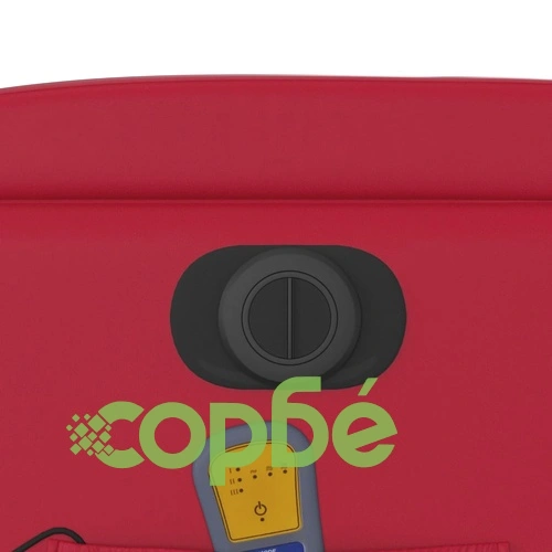 Електрически изправящ масажен реклайнер стол, червен, еко кожа ➤ топ цена ➤ sorbe.bg